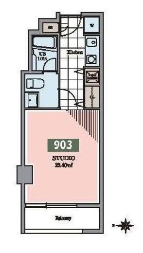 ホテル＆レジデンス六本木 903 間取り図