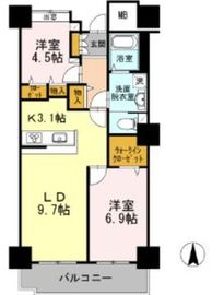 品川シーサイドビュータワー1 1509 間取り図