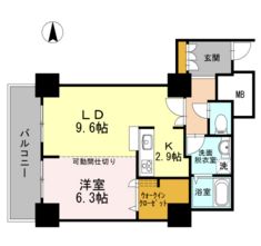 品川シーサイドビュータワー1 2513 間取り図