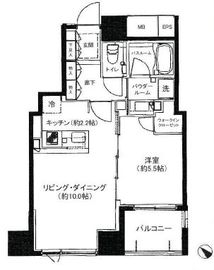 シティハウス月島駅前エアーズコート 4階 間取り図