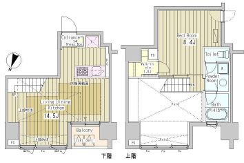 アーバンキューブ九段南 1102 間取り図