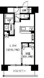 パークキューブ東品川 212 間取り図