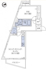 代官山BLESS鉢山 201 間取り図