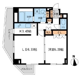 レジデンス白金コローレ 309 間取り図