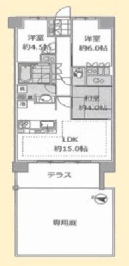 グランソシア辰巳の森海浜公園 1階 間取り図
