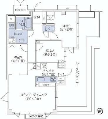 代官山BLESS鉢山 403 間取り図