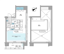 プライムアーバン芝浦LOFT 201 間取り図