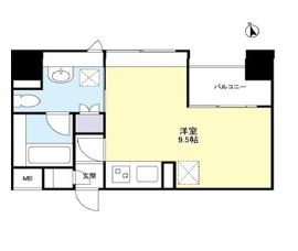 グランカーサ新宿御苑 907 間取り図