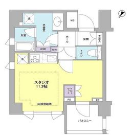 リヴェール赤坂 601 間取り図