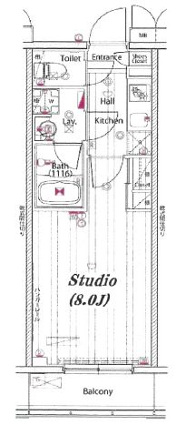 ガーラ・プレシャス門前仲町 9階 間取り図
