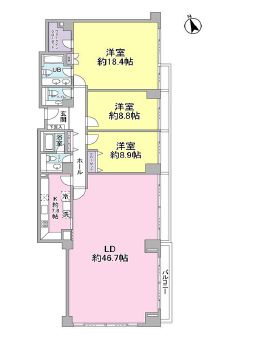 麻布マナー 301 間取り図