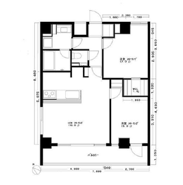 プレミアムコート都立大学 901 間取り図