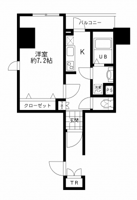 シティタワー新宿 1201 間取り図
