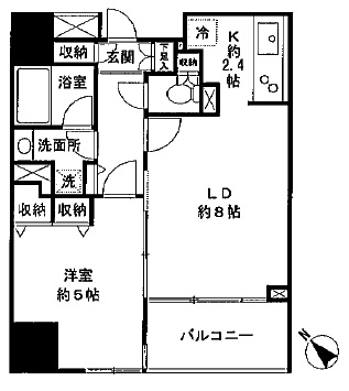 ヴィアラッティア笹塚 902 間取り図