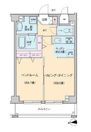 プロッシモ新宿 102 間取り図