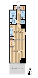 KDXレジデンス幡ヶ谷 504 間取り図