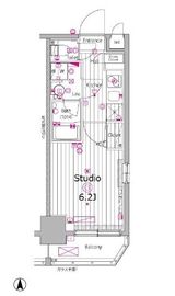 ガーラ・プレシャス渋谷六本木通り 12階 間取り図