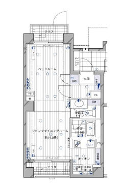 ガイアシティ三番町 101 間取り図