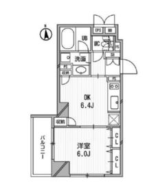 クリオ三田ラ・モード 802 間取り図