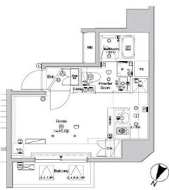 シーフォルム神保町 10階 間取り図