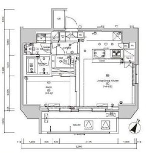 シーフォルム神保町 11階 間取り図