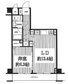 グランハイツ東新宿 303 間取り図