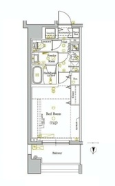 DIPS神楽坂 12階 間取り図