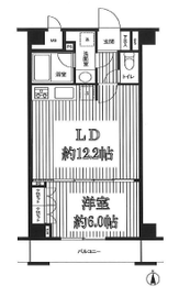 グランハイツ東新宿 404 間取り図