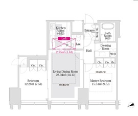 ラ・トゥール新宿グランド 2303 間取り図