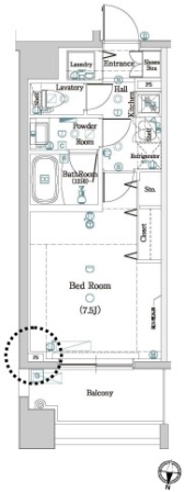 HARUMI FLAG SUN VILLAGE (晴海フラッグ サンヴィレッジ) 703 間取り図