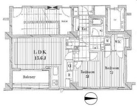 ディアナコート駒場 5階 間取り図