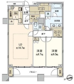 麻布台パークハウス 11階 間取り図