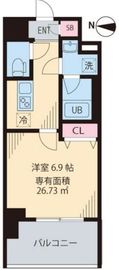 クレストヒル桃ヶ丘 303 間取り図