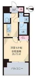 クレストヒル桃ヶ丘 603 間取り図