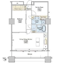 レジディアタワー上池袋 タワー棟 2003 間取り図