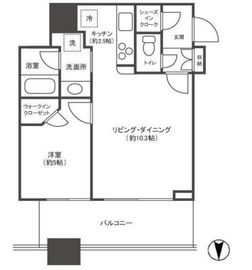 クレストプライムタワー芝 20階 間取り図
