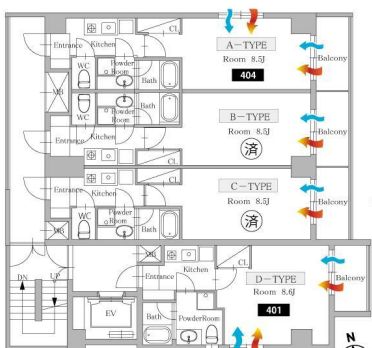HMB 404 間取り図