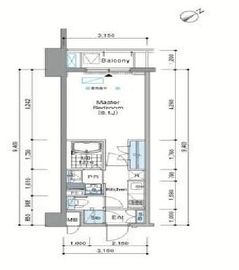 ヒルフラット大崎 305 間取り図