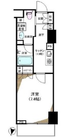 Feel A 渋谷 8階 間取り図