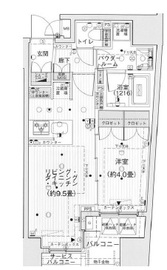 インプレストコア四谷坂町 5階 間取り図