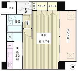 リバー＆タワー 804 間取り図