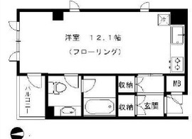 コアロード六本木フロンテ 3階 間取り図