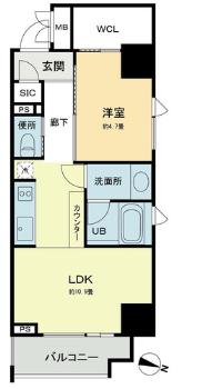 ベルファース本郷弓町 301 間取り図