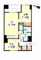 ラベール三越前 601 間取り図