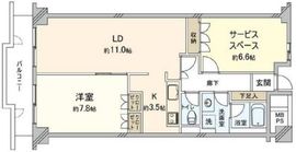 クレール白金台 3階 間取り図