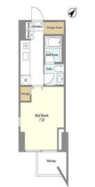 パークフラッツ祐天寺 201 間取り図