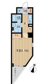 KDXレジデンス幡ヶ谷 1104 間取り図
