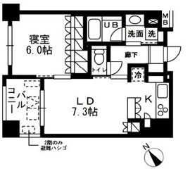 レジディア日本橋浜町 905 間取り図