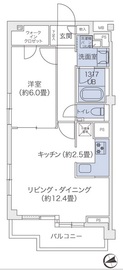 代官山BLESS鉢山 203 間取り図