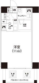 クイズ恵比寿 611 間取り図